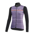 DOTOUT DÁMSKÝ DRES S DLOUHÝM RUKÁVEM FANATICA WOOL VIOLET-BLACK (A23W511459)