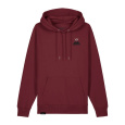 PEATY'S PUBWEAR MIKINA S KAPUCÍ SUMMIT BURGUNDY (PPW-25-HDY-SMT-BRG)