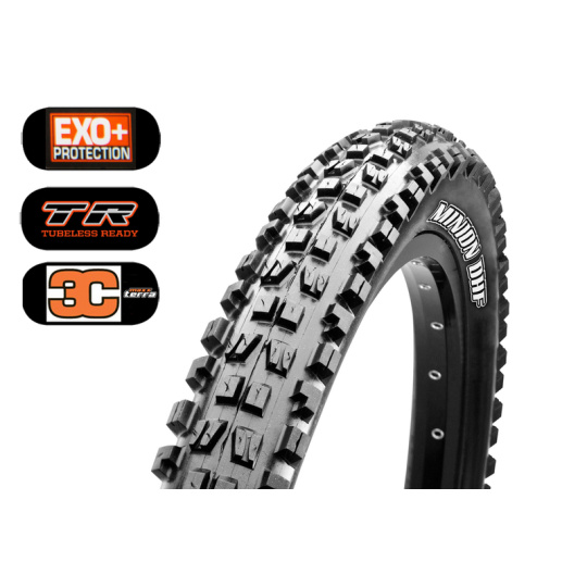 Plášť MAXXIS Minion DHF 27.5 x 2.50 WT kevlar EXO+ TR 120TPI 3C Maxx Terra