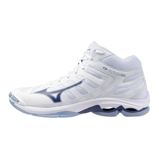 Mizuno WAVE VOLTAGE 2 MID(U) / White/BellwetherBlue/BelAirBlu