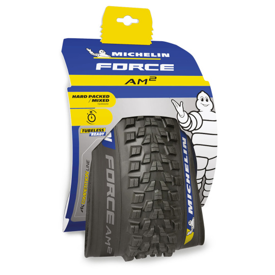 MICHELIN PLÁŠŤ FORCE AM2 27,5X2.40 COMPETITION LINE KEVLAR GUM-X TS TLR (640883)