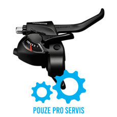 SHIMANO řad/brzd. páka TOURNEY ST-EF41 MTB/trek pro V-brzdy pravá 6 rychl 2 prstá černá