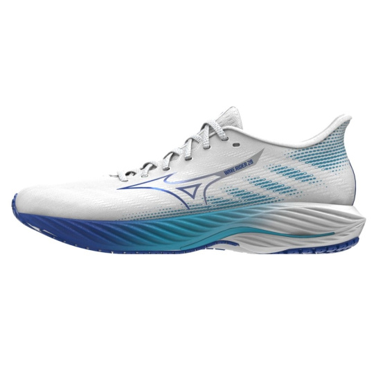 Mizuno WAVE RIDER 28 / White/Mugen Blue/River Blue