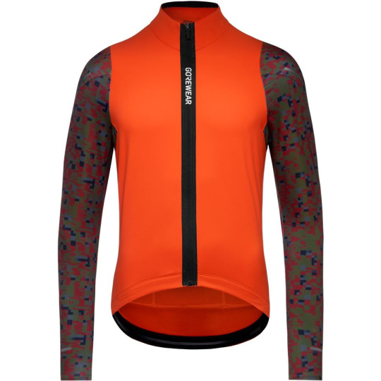 GORE Spinshift Thermo Long Sleeve Jersey Mens fireball/utility green M