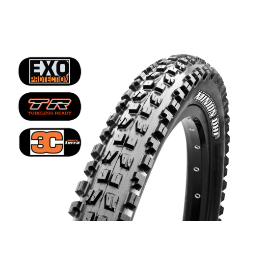 Plášť MAXXIS Minion DHF 27.5 x 2.60 kevlar EXO TR 120TPI 3C Maxx Terra