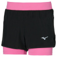 Mizuno ER 2in1 Short / Black/Wild Orchid