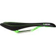 CIRCUIT MTN Ti-Alloy Saddle Black Microfiber Top | Lime Green Embossed Graphics