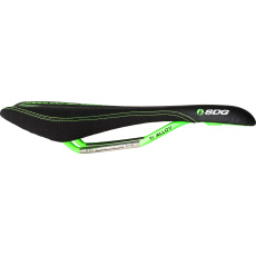 CIRCUIT MTN Ti-Alloy Saddle Black Microfiber Top | Lime Green Embossed Graphics