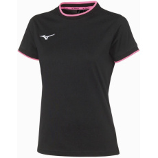 Mizuno Wom Mizuno Tee/Black/Pink Fluo