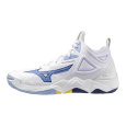 Mizuno WAVE MOMENTUM 3 MID(U) / White/BellwetherBlue/BelAirBlu