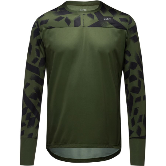 GORE TrailKPR Daily LS Shirt Mens utility green/black XXL