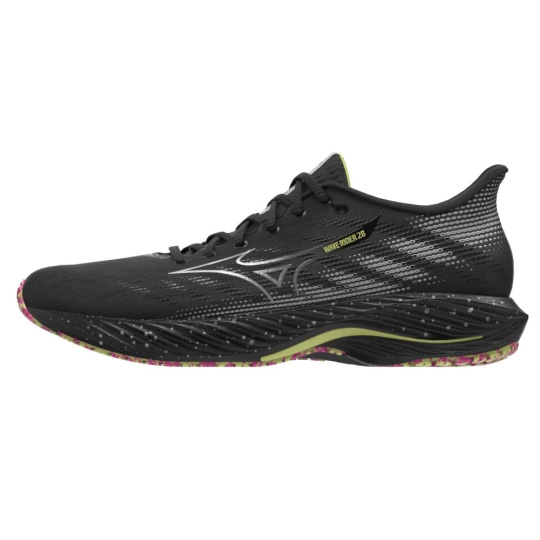 Mizuno WAVE RIDER 28 / Black/Silver/Sunny Lime