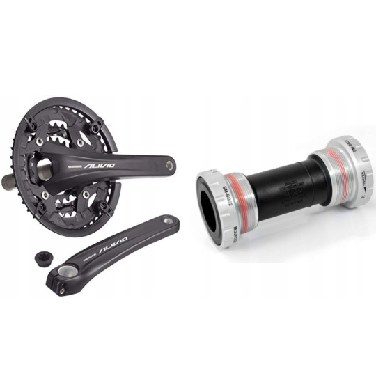 Shimano Alivio FC-T4060 kliky  MTB 175mm 44x32x22, 9kolo + středové složení BSA