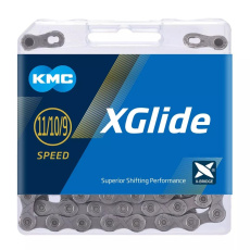 ŘETĚZ KMC X-GLIDE CUES X ŠEDÝ 9-11SP. 126ČL.BOX