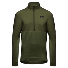 GORE TrailKPR Hybrid 1/2-Zip Mens utility green L