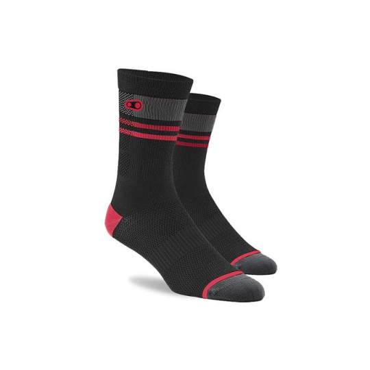 CRANKBROTHERS Icon MTB Sock-black/red/grey 