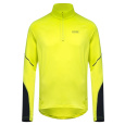 GORE M Mid Long Sleeve Zip Shirt neon yellow/black 