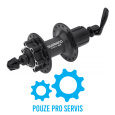 SHIMANO nába zadní DEORE FH-M475 OLD 135 mm 8/9/10/11 rychl 32 děr kot / 6 šroub černá RU:166 mm