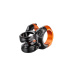 Plus 35 Stem | 40mm Length | 0 Rise | Black with Naranja Clamps