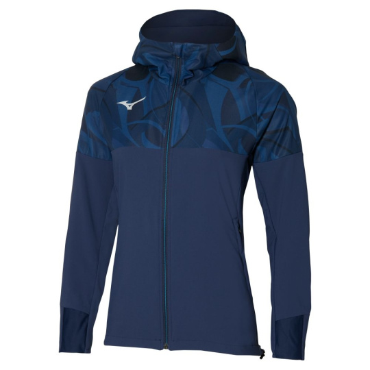 Mizuno Paris Athlete Hooded Jacket / Pageant Blue