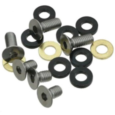 Chainguide bolt/spacer kit | Converts all 3 bolt alloy backplate and all 2 bolt alloy or composite guides from 52/53mm Chainline to 55mm