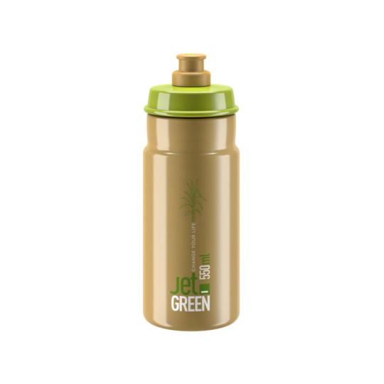 ELITE láhev JET GREEN  hnědá/bílé logo 550ml