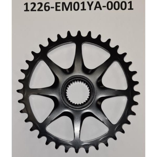 Chainwheel EM01 YAV01 NS36T C49 36T 9/10 spd Steel BLK