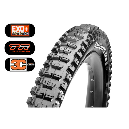 Plášť MAXXIS Minion DHR II 27.5 x 2.40 WT kevlarEXO+ TR 3C Maxx Terra