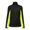 GORE R3 Wmn Partial GTX I Jacket black/neon yellow 