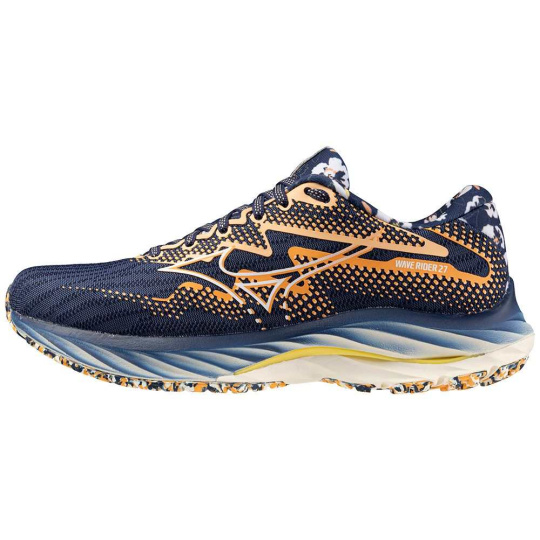 Mizuno WAVE RIDER 27 ( ROXY )  / Naval Academy/White/Peach fuzz