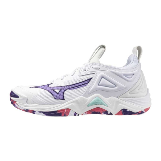 Mizuno WAVE MOMENTUM 3(W) / White/VioletIndigo/CamelliaRos