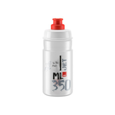 ELITE láhev JET  čirá/červené logo 350ml