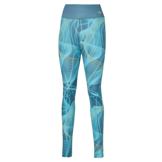 Mizuno Printed Tights / Copen Blue