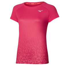 Mizuno Aero SS Tee  / Rose Red